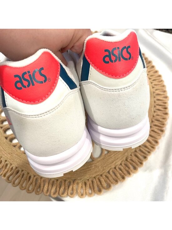NWT Asics Tiger Men Gel-Saga White / Flash Coral Sneakers Size Men\'s 12.5 main image 4